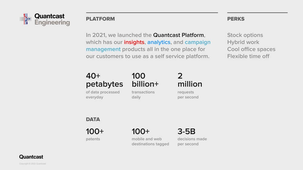 Quantcast Recruiting - Engineering